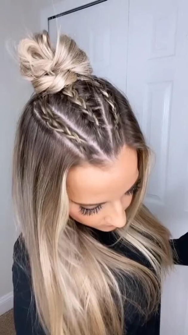 Moda Penteado com trança ✨