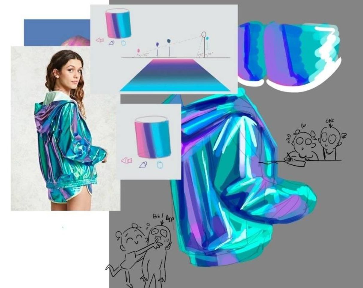 Moda Pintura Holográfica