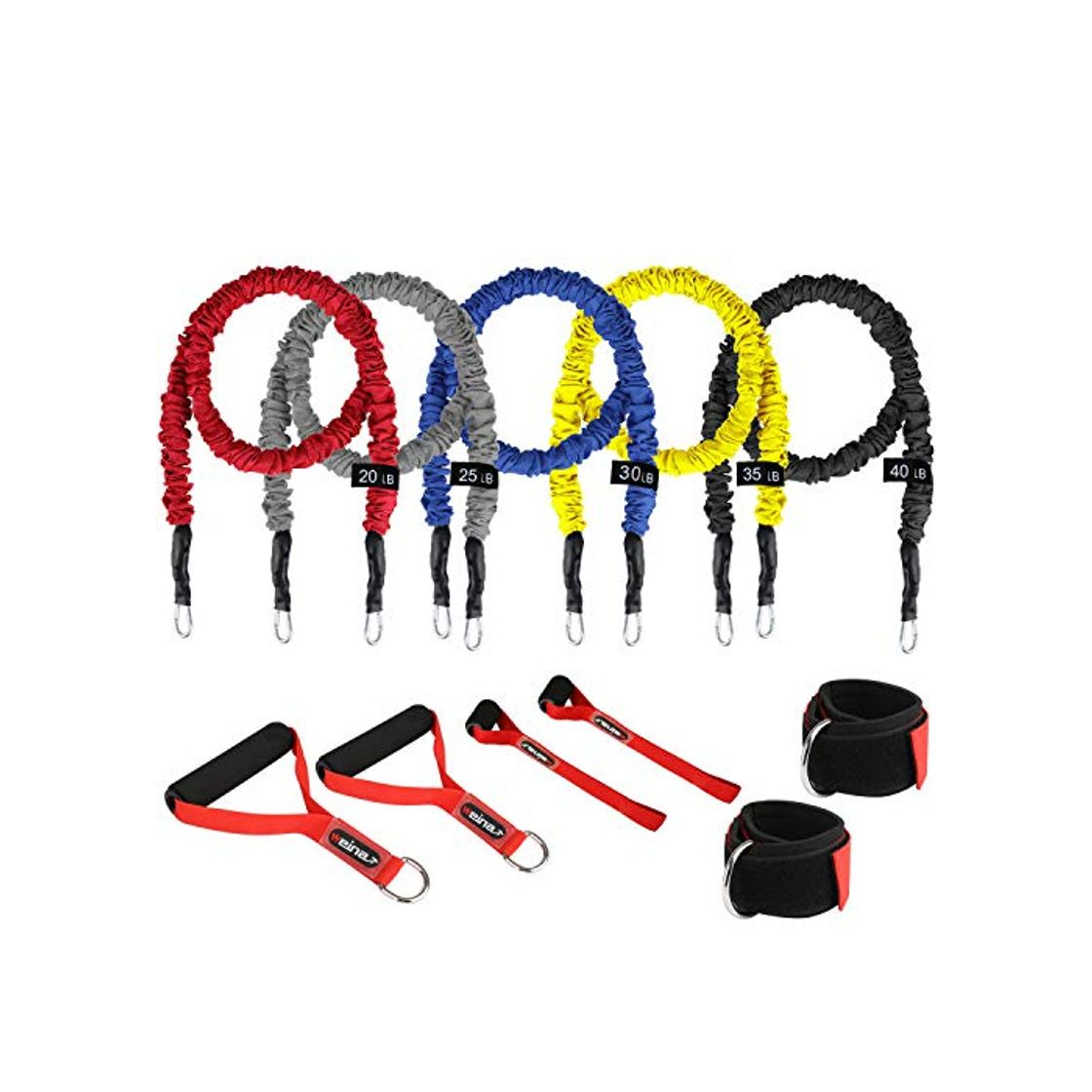 Producto Bandas Elásticas de Fitness Bandas Ejercicio 5pcs Cuerdas Elásticas Gomas Entrenamiento Set