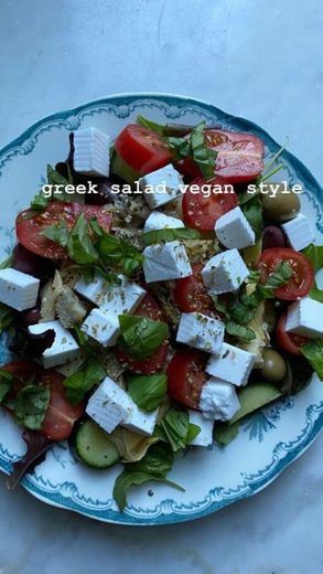 salada grega vegana