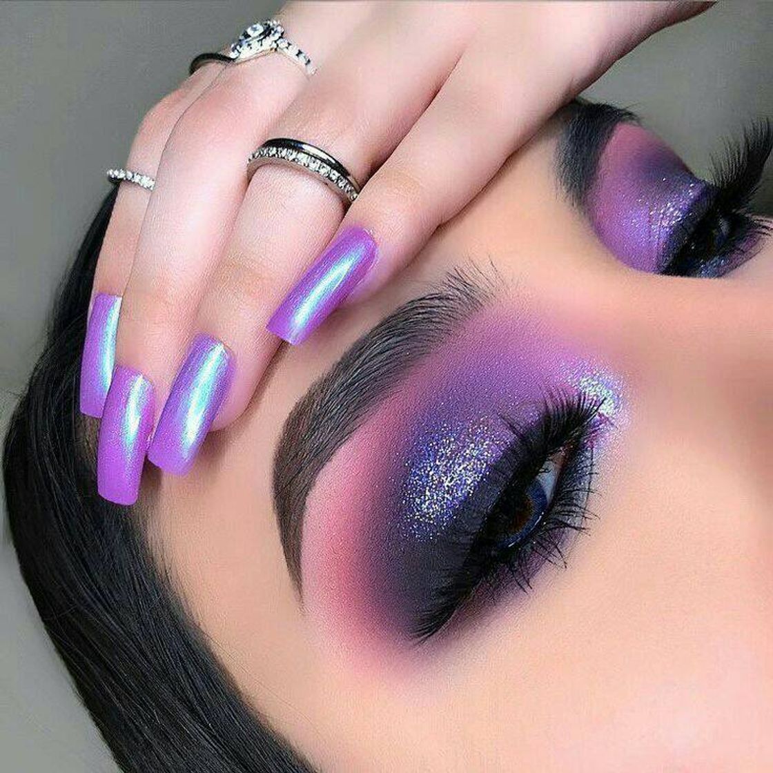 Fashion Purple glitter