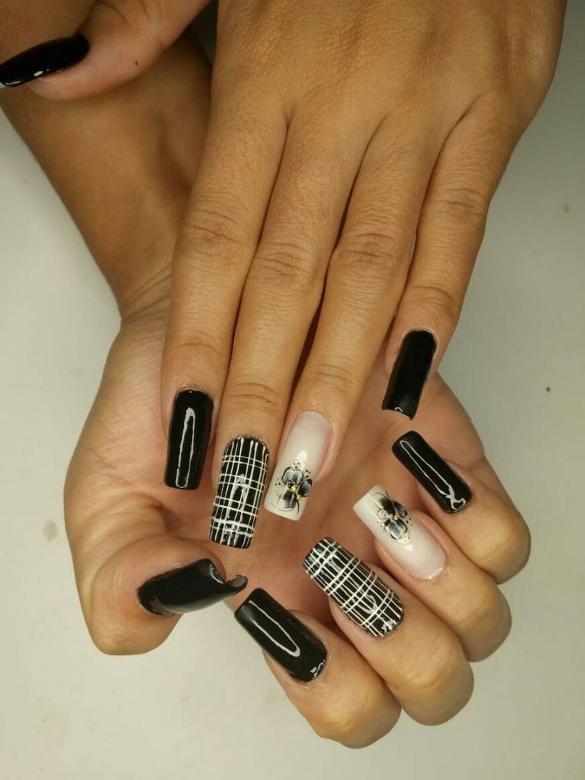 Fashion Gel na tips black