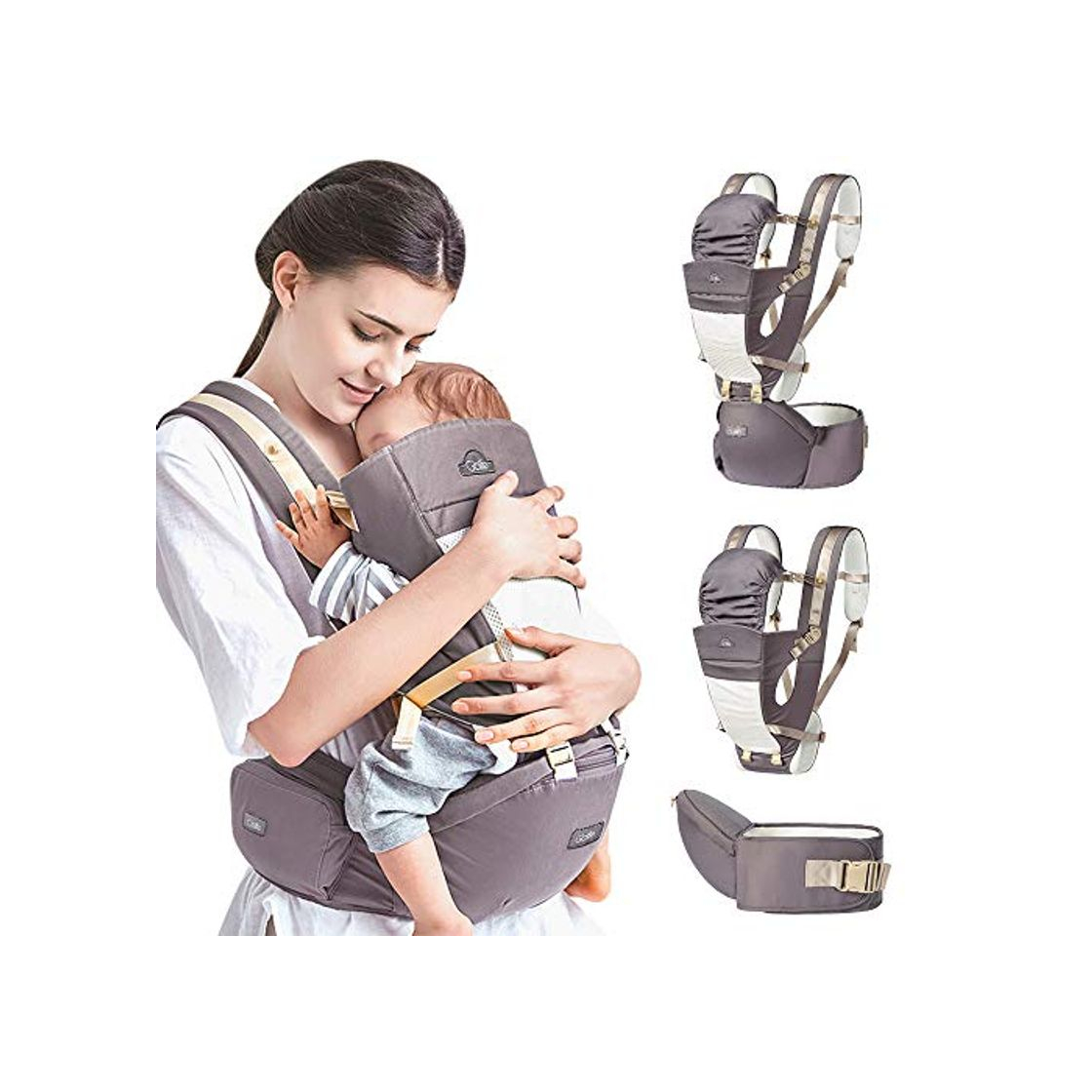 Products Mochila Portabebé Ergonómico Multifuncional 4 en 1 Fular Porta Bebé con Múltiples