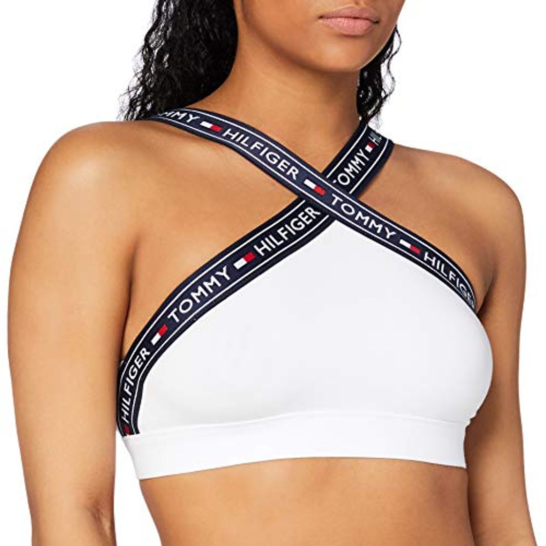 Moda Tommy Hilfiger X Sujetador Estilo Bralette, Blanco