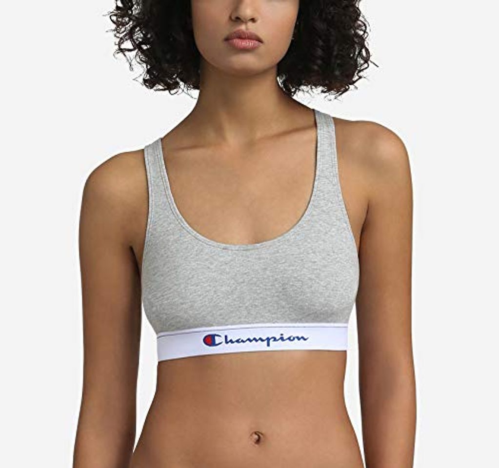 Moda Champion Racer Crop Top Sujetador Deportivo