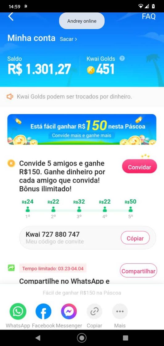 Moda Aplicativo que realmente paga use meu código 😍