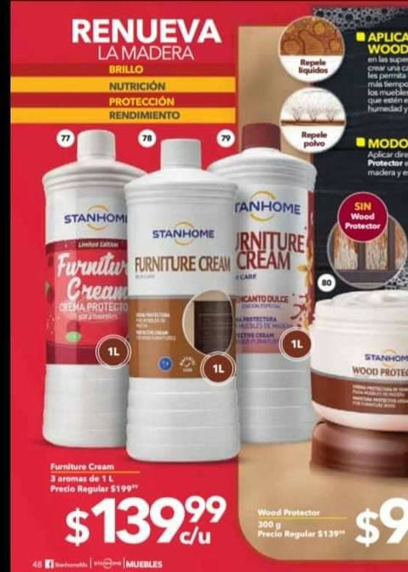 Products Forniture crema ideal para madera