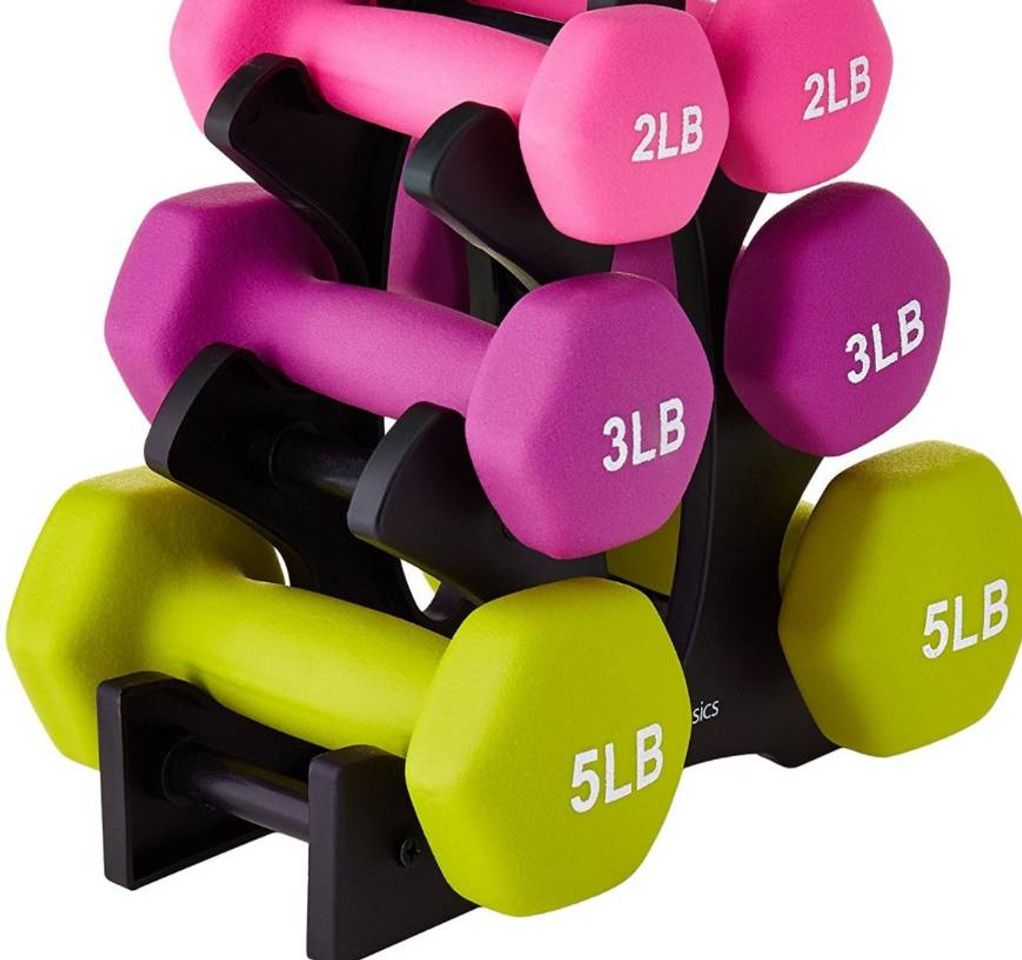 Social Active Forever 3 Pares Mancuernas Hexagonales con Soporte, Mancuernas Antideslizantes Impermeables de