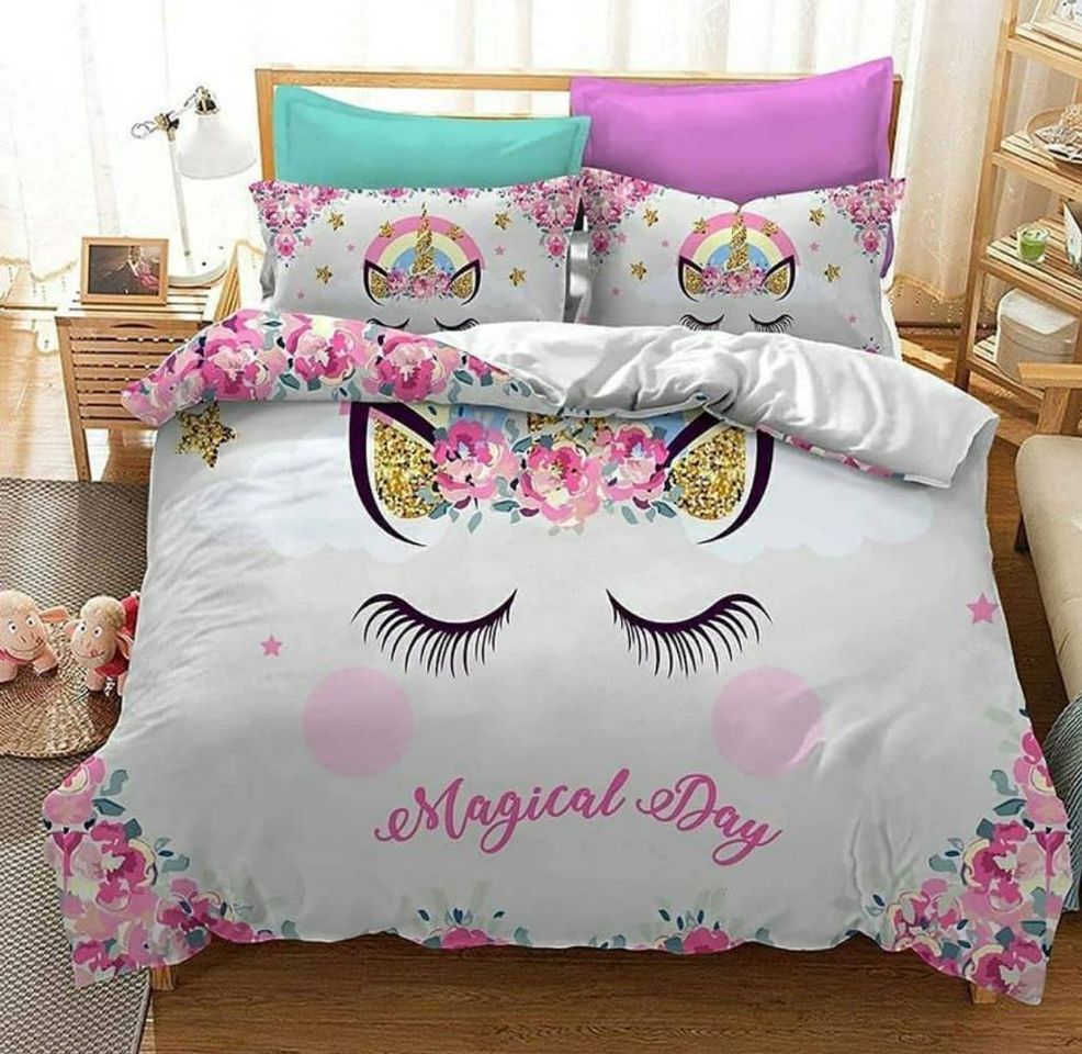 Social Dreamscene Unicorn Kingdom - Juego de Funda nórdica y Funda de Almohada