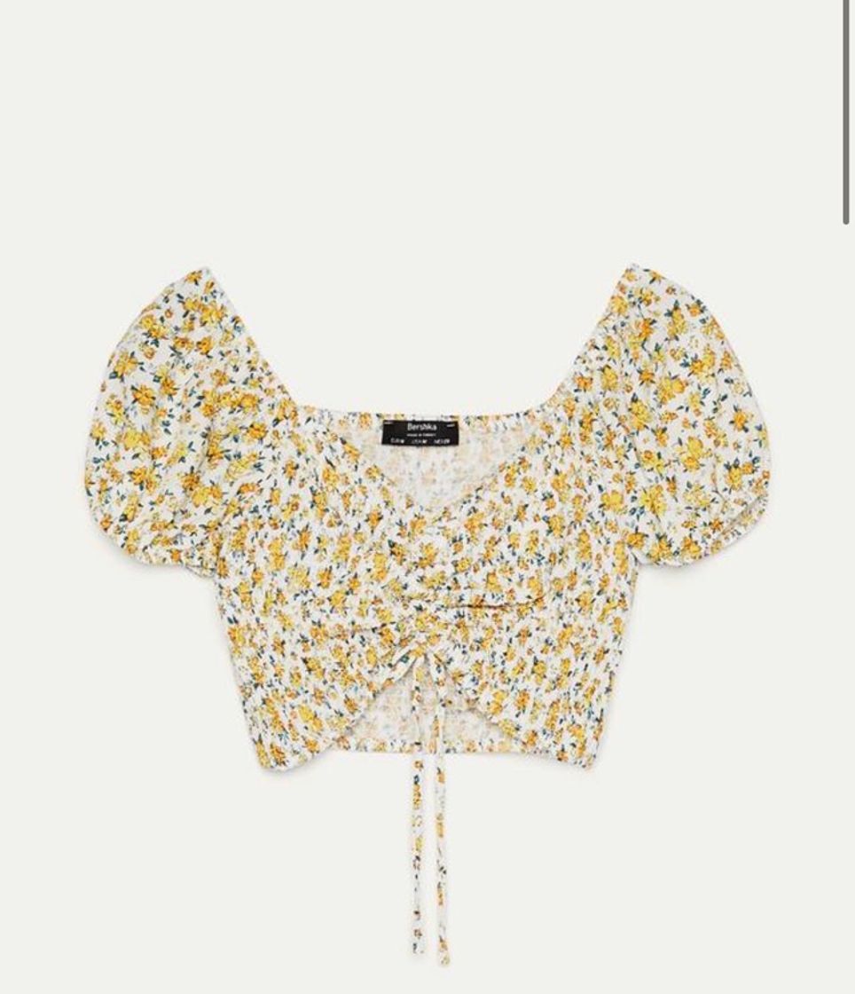 Social top florido (bershka)