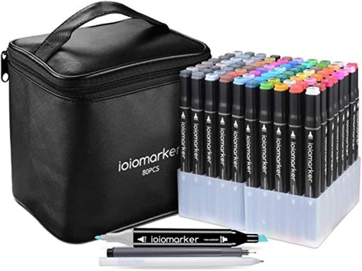 Ioiomarker de 80 colores con bolsa regalo 