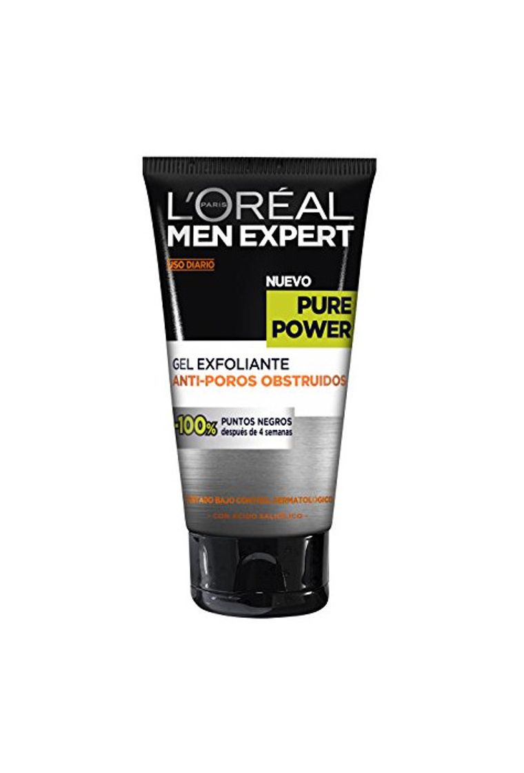 Belleza L'Oreal Paris Men Expert Gel Exfoliante Anti Poros Obstruidos Pieles Rebeldes Pure