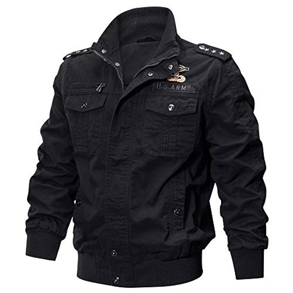 Fashion Chaqueta de Manga Larga de los Hombre Lavado Chaqueta Militar Gran tamaño Escudo Transpirable táctico BaZhaHei Invierno Abrigo Casual con Capucha de Lana Capa Jacket Parka Pullover