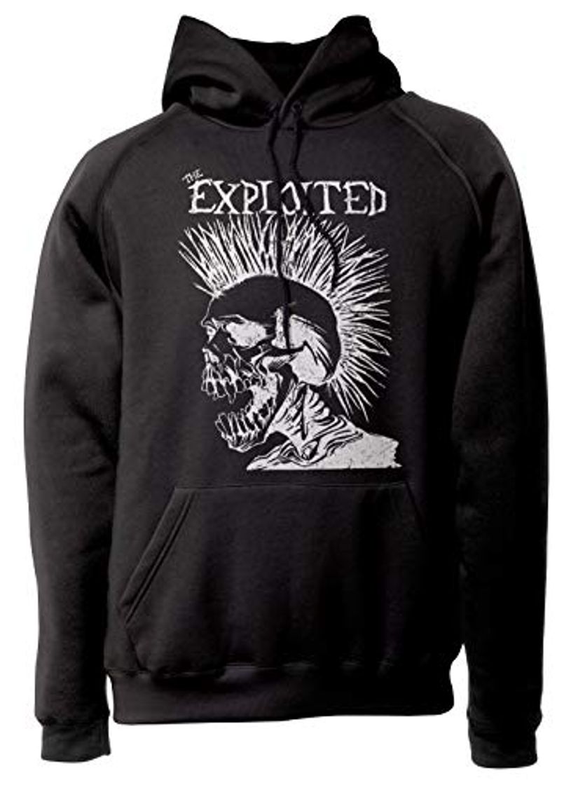 Fashion LaMAGLIERIA Sudadera Unisex The Exploited Cod Ex01 - Sudadera con Capucha Punk