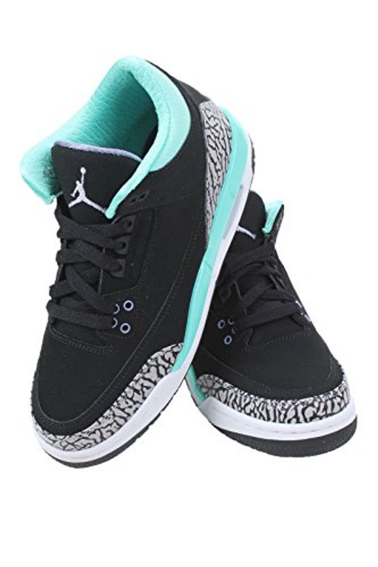 Moda Nike Air Jordan 3 Retro GG, Zapatillas de Running para Niñas, Negro/Morado/Gris