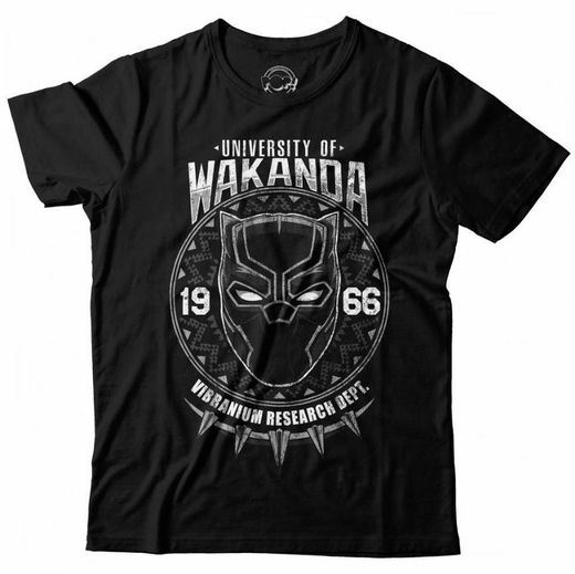 Camiseta Pantera Negra University of Wakanda 