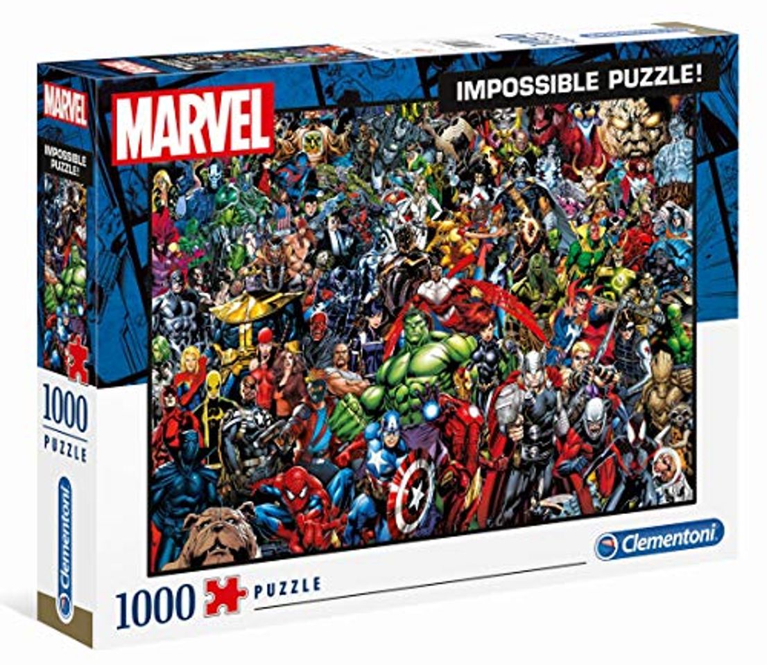 Social Clementoni Puzzle Impossible Marvel 1000 pzas, Multicolor