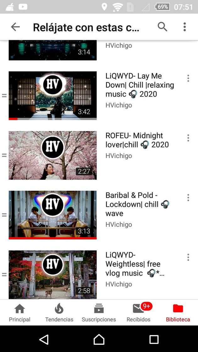 Social HVichigo canal de Youtube 