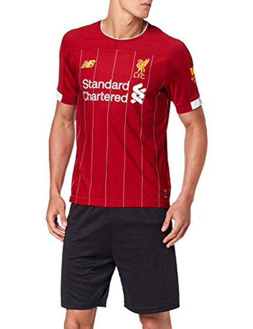 Social New Balance Liverpool FC Home SS Jersey No EPL Patch Camiseta Crew