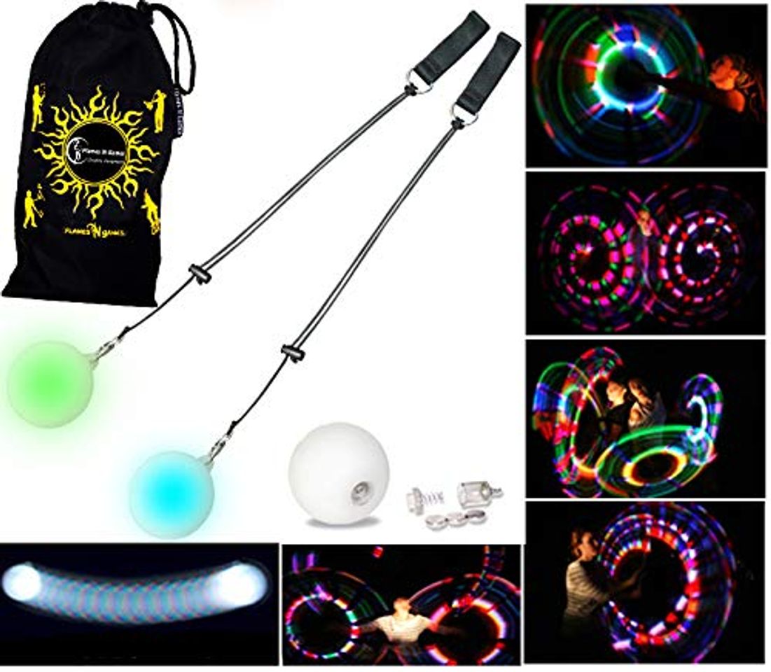 Product Flames 'N Games LED POI - Glow POI - Estroboscopico Rapido