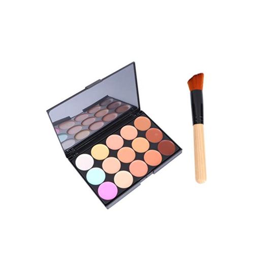 LEORX Face Contour Kit marcador maquillaje Kit 15 paleta crema corrector con