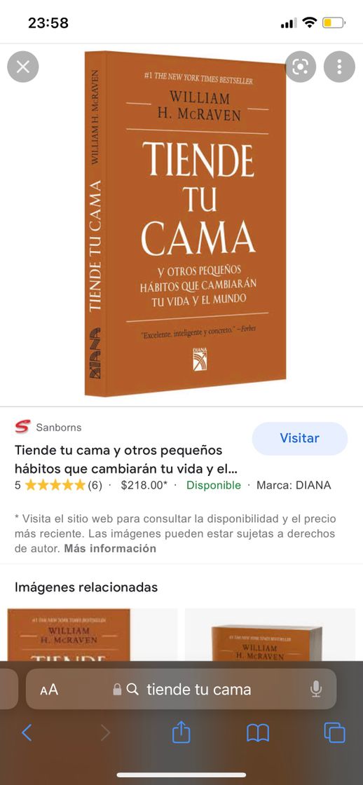 Book Tiende tu cama