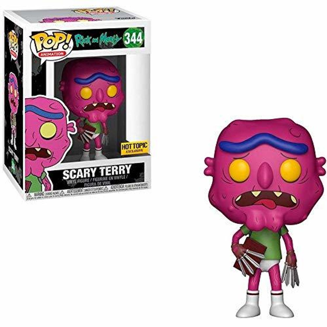 Game FunKo Rick y Morty Pop! Animación Scary Terry Vinyl Figure Hot Topic