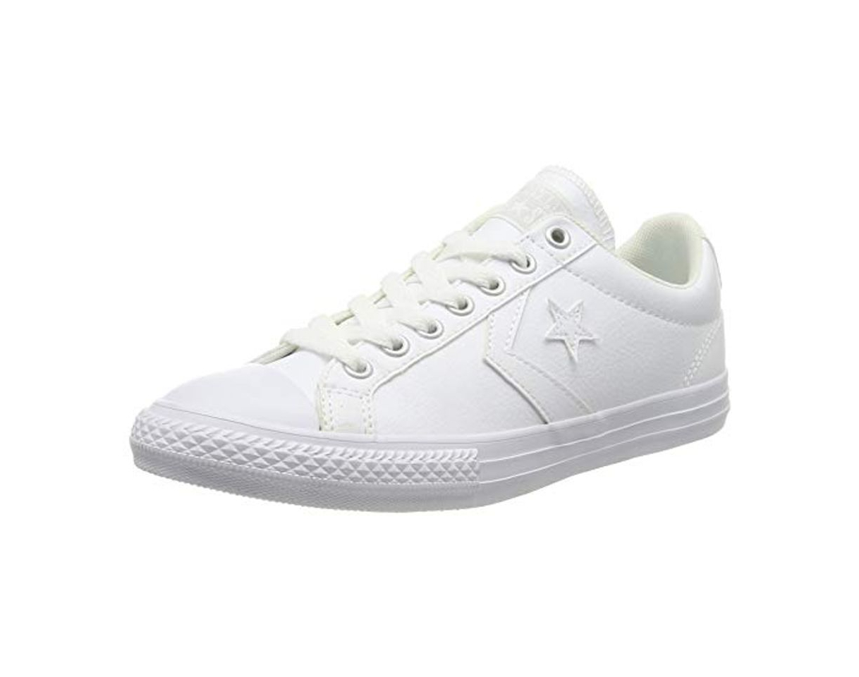 Moda Converse Lifestyle Star Player Ev Ox, Zapatillas Unisex niño, Blanco