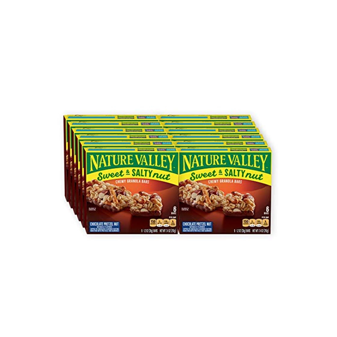 Social Nature Valley Chocolate Pretzel Nut, Sweet and Salty, 1.2 Ounce, 6 Count