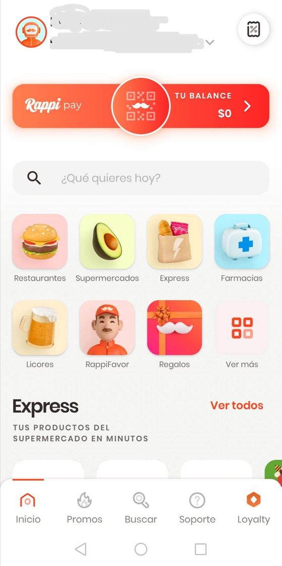 App Rappi: Food Delivery