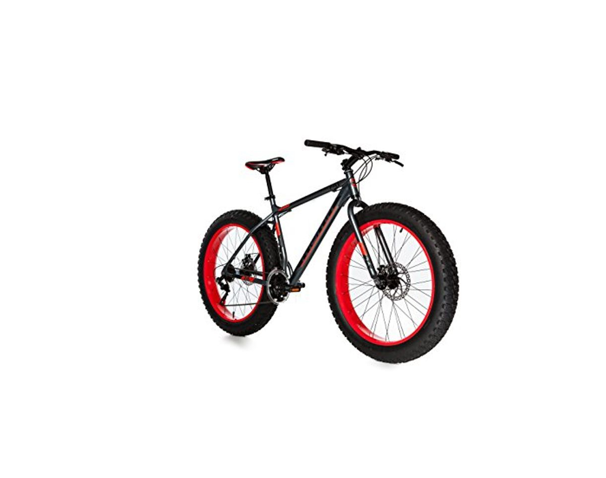 Fitness Moma Bikes Bicicleta Montaña  FAT 26"Alu, SHIMANO 21V, Doble Freno Disco.