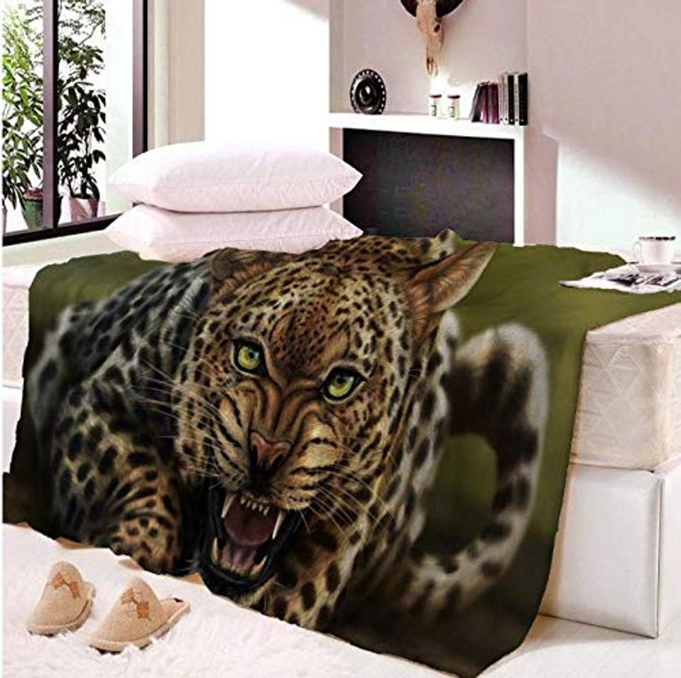 Social Manta Sherpa con estampado de tigre Colcha floral femenina Rosa azul verde terciopelo Felpa Manta de dibujos animados 150 * 200Cm