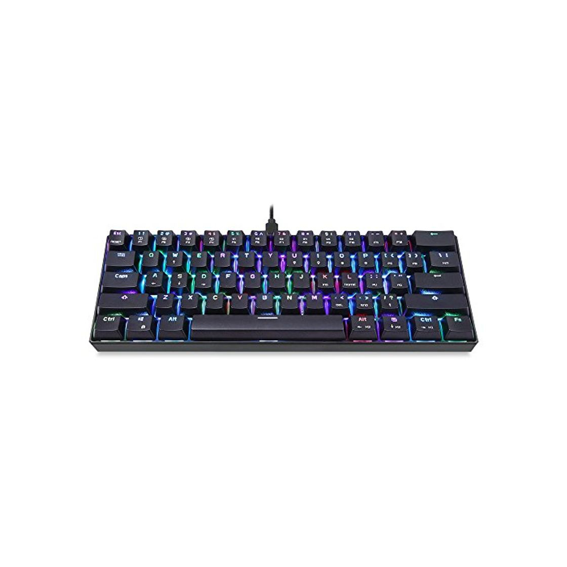 Electronic Docooler MOTOSPEED CK61 Teclado mecánico para Juegos RGB Interruptores Azules OUTMU Teclado