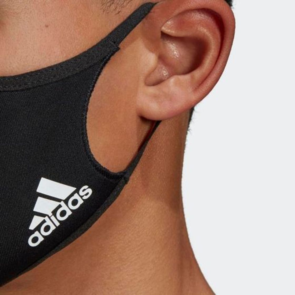 Social Mascarilla grande (Pack de 3) - Negro adidas