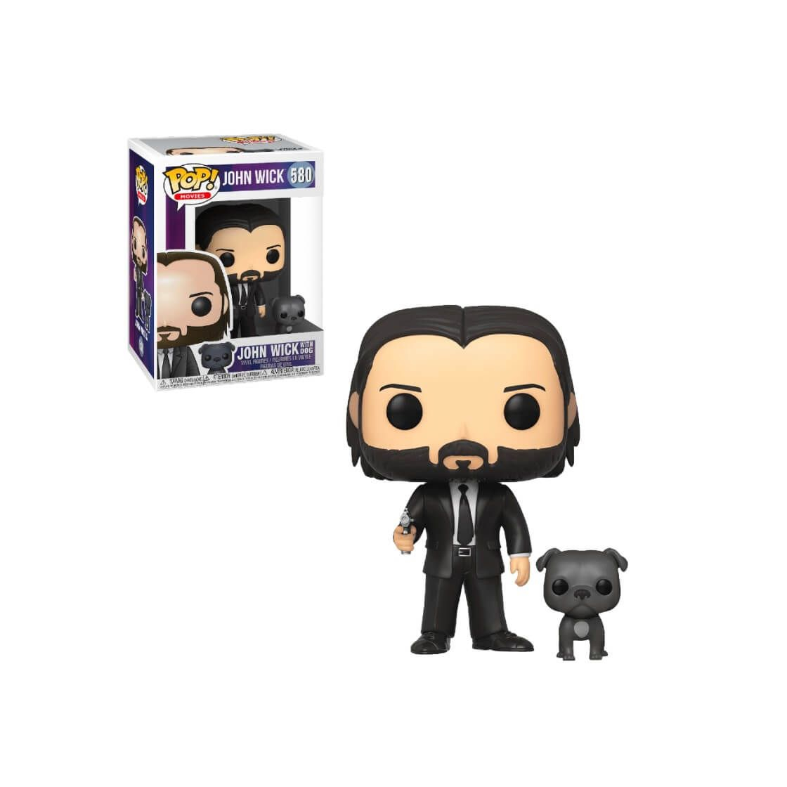 Productos LTY Funko Pop Figure! John Wick with Dog Buddy # 580 from Movie Series Chibi