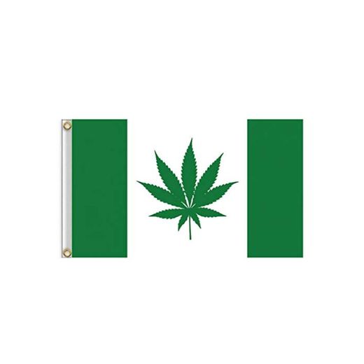 Nicetruc Práctica De La Bandera De Canadá Duradero Marihuana Weed Bandera Bandera Ojal Portátil De Metal para El Festival De Eventos