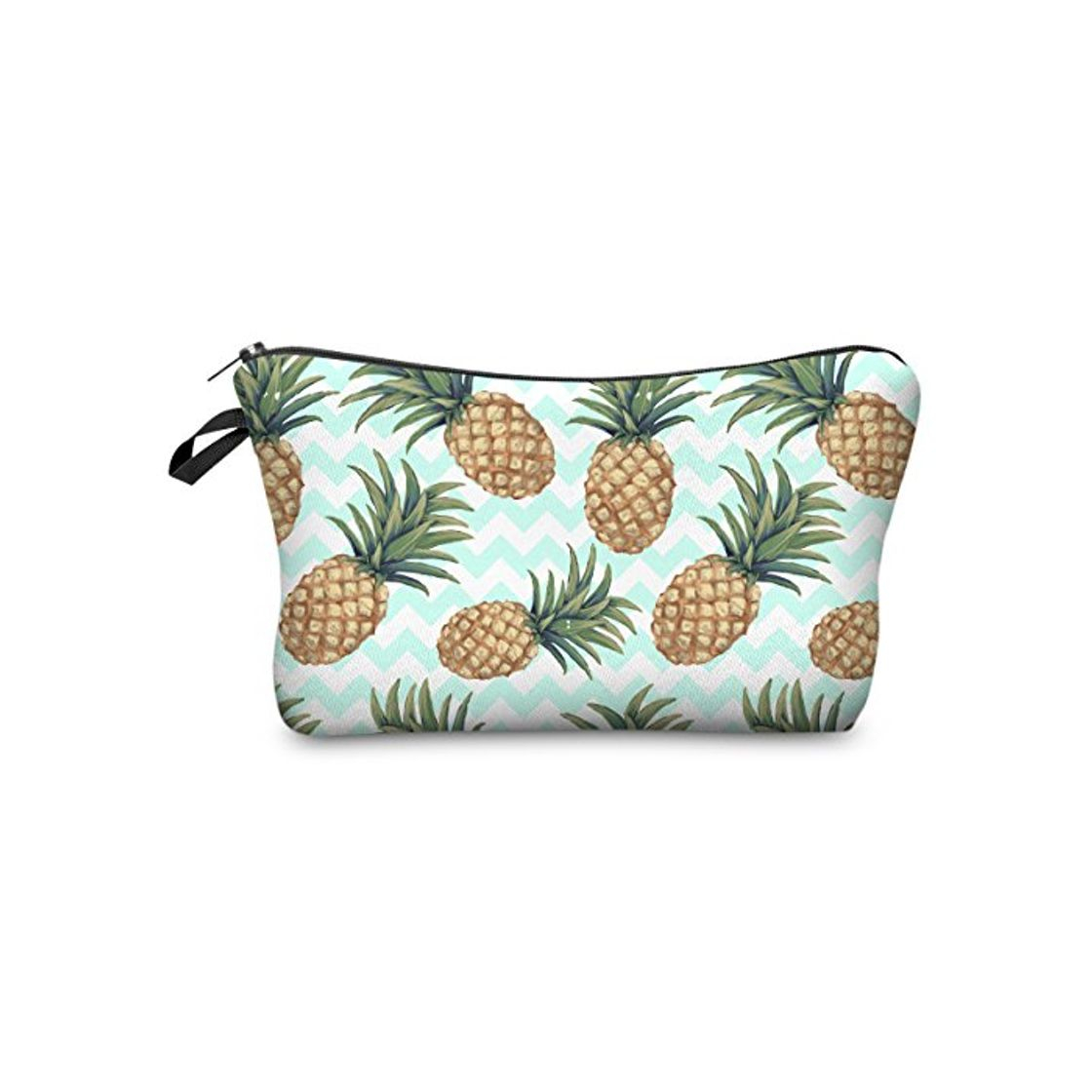 Social PREMYO Neceser de Maquillaje Estuche Escolar Pochette para Cosméticos Bolsa de Aseo Pequeña Práctico Estampado Impresión Diseño Piña Ananá
