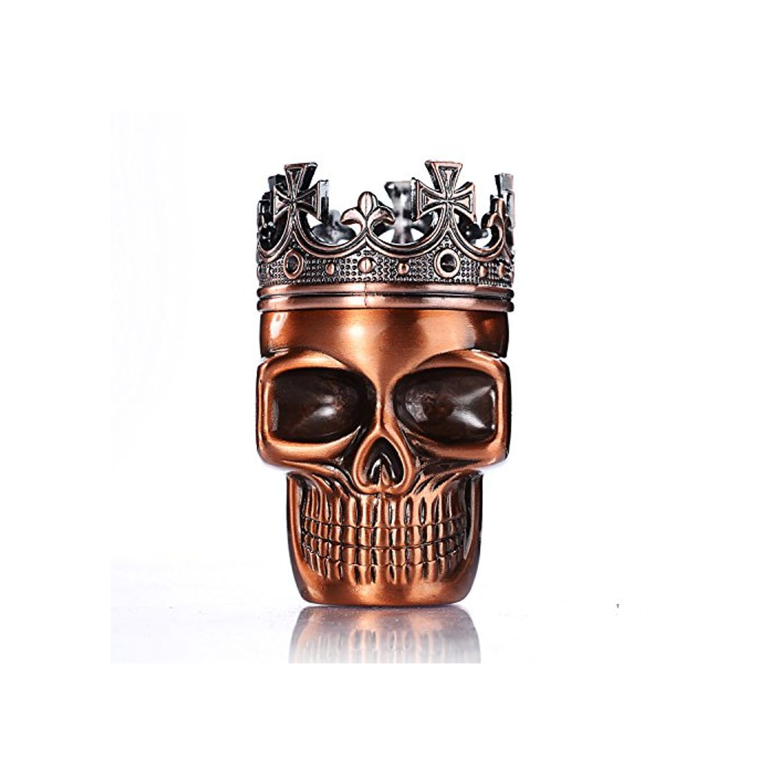 Social LIHAO Grinder Metálico Cráneo con Corona para Hierbas y Especias