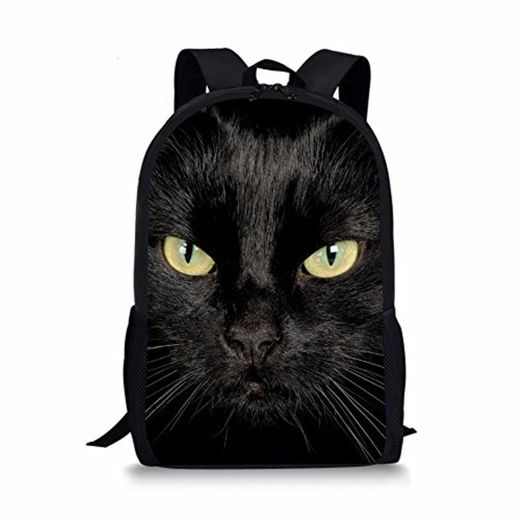 Coloranimal Mochila escolar gato negro large