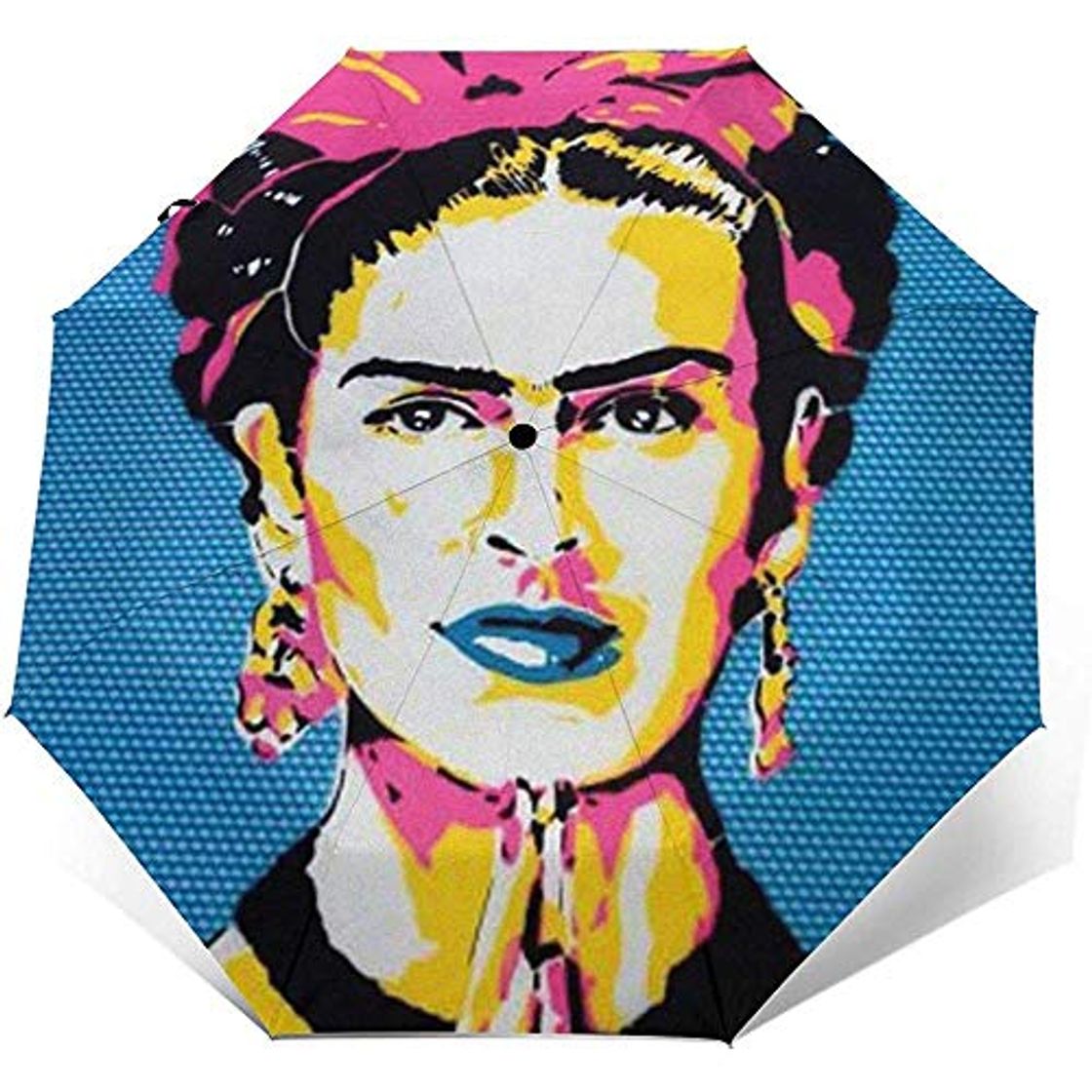 Fashion Saatchi Art Frida Kahlo Ombrello compatto pieghevole a Mano impermeabile-parasole-Auto Open&Close