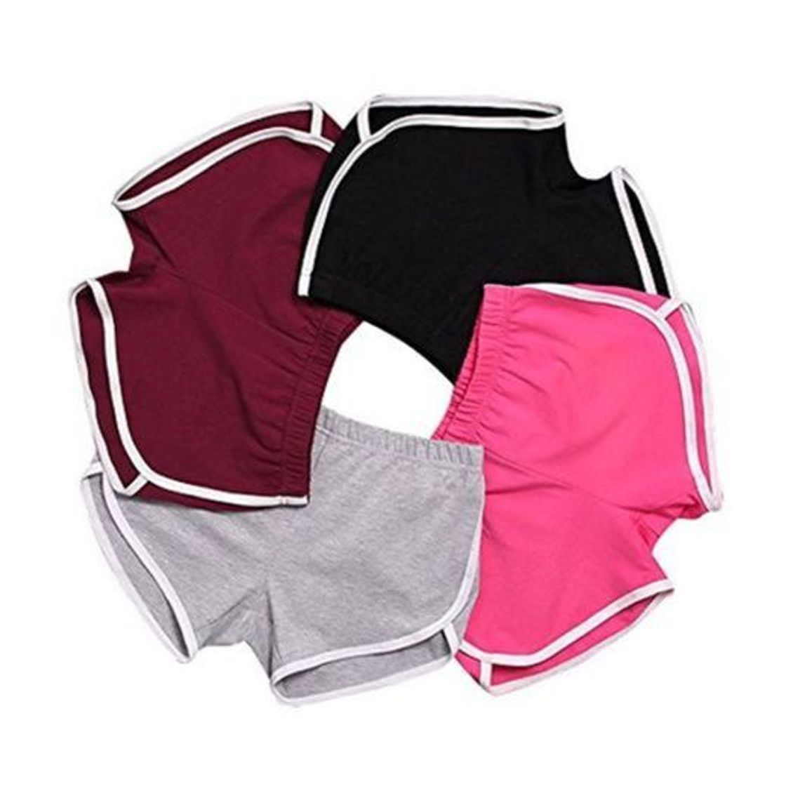 Products Mujeres Deportes Gimnasio Ejercicio Cintura Flaca Yoga Pantalón Corto Pantalones Retro Cortos