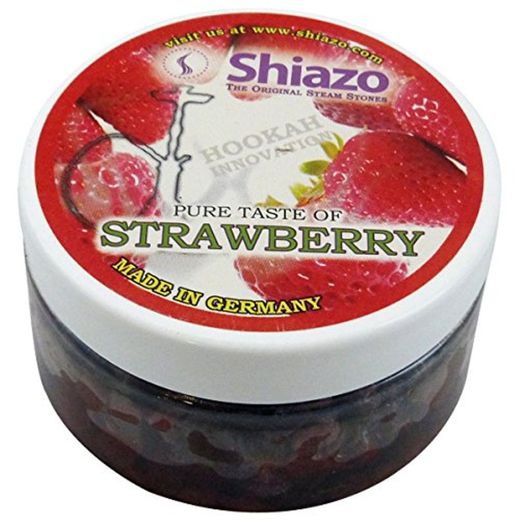 Strawberry Shiazo Shisha Steam Stones Shisha Hookah Sheesha Huka Flavours NON TOBACCO 100g by Shiazo