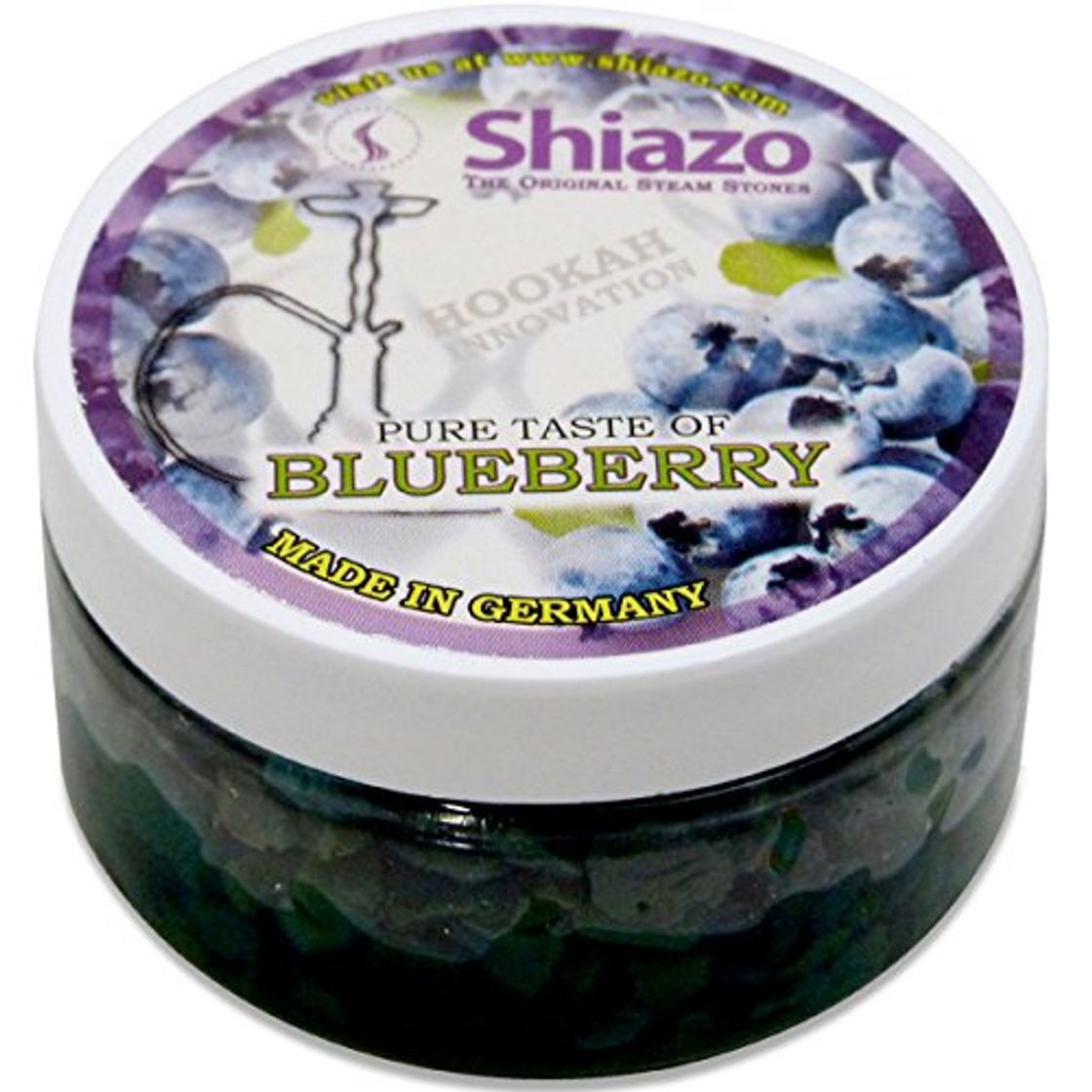Social Blueberry Shiazo Shisha Steam Stones Shisha Hookah Sheesha Huka Flavours NON TOBACCO 100g by Shiazo