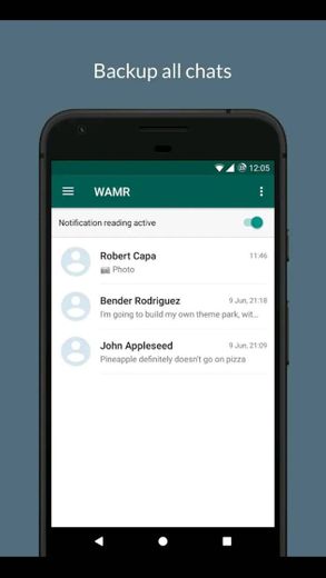 WAMR - Recover deleted messages & status download - Google Play