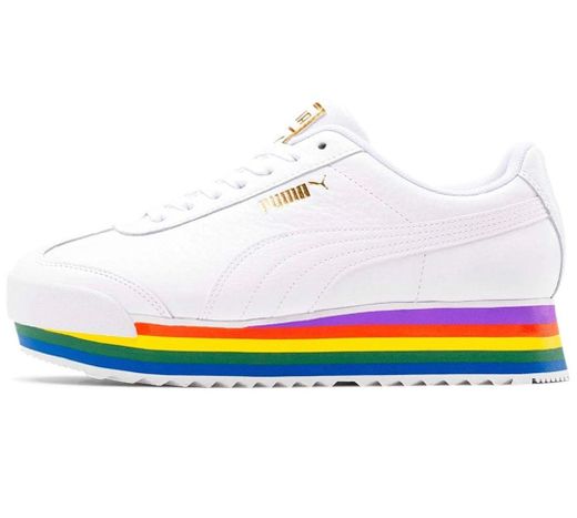Estos Hermosos zapatos Puma Color blanco con Rainbow 🌈 
