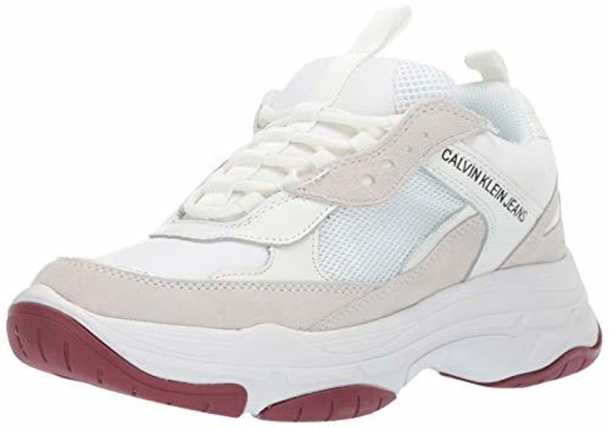 Fashion Calvin Klein Jeans Mujer Blanco Maya Chunky Zapatillas-UK 4