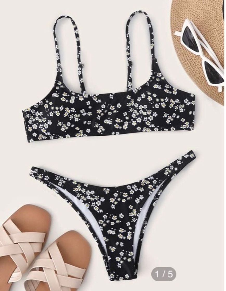 Moda Ditsy Floral Cheeky Bikini Swimsuit | SHEIN USA