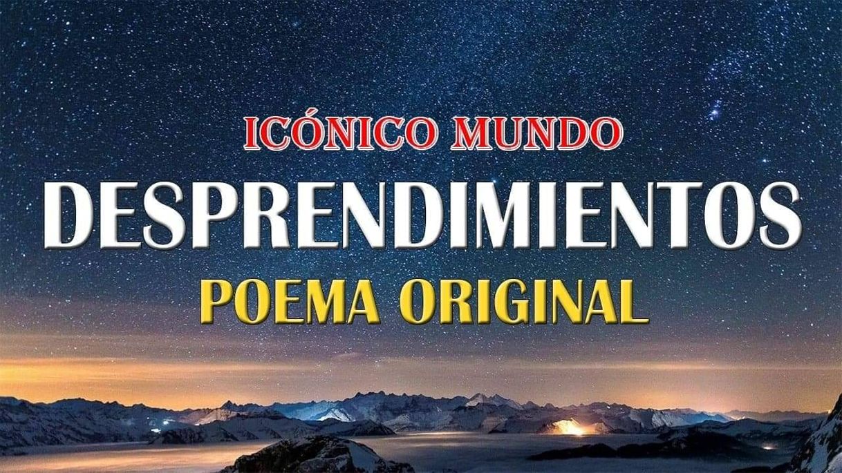 Moda DESPRENDIMIENTOS (POEMA ORIGINAL DE ICÓNICO MUNDO)