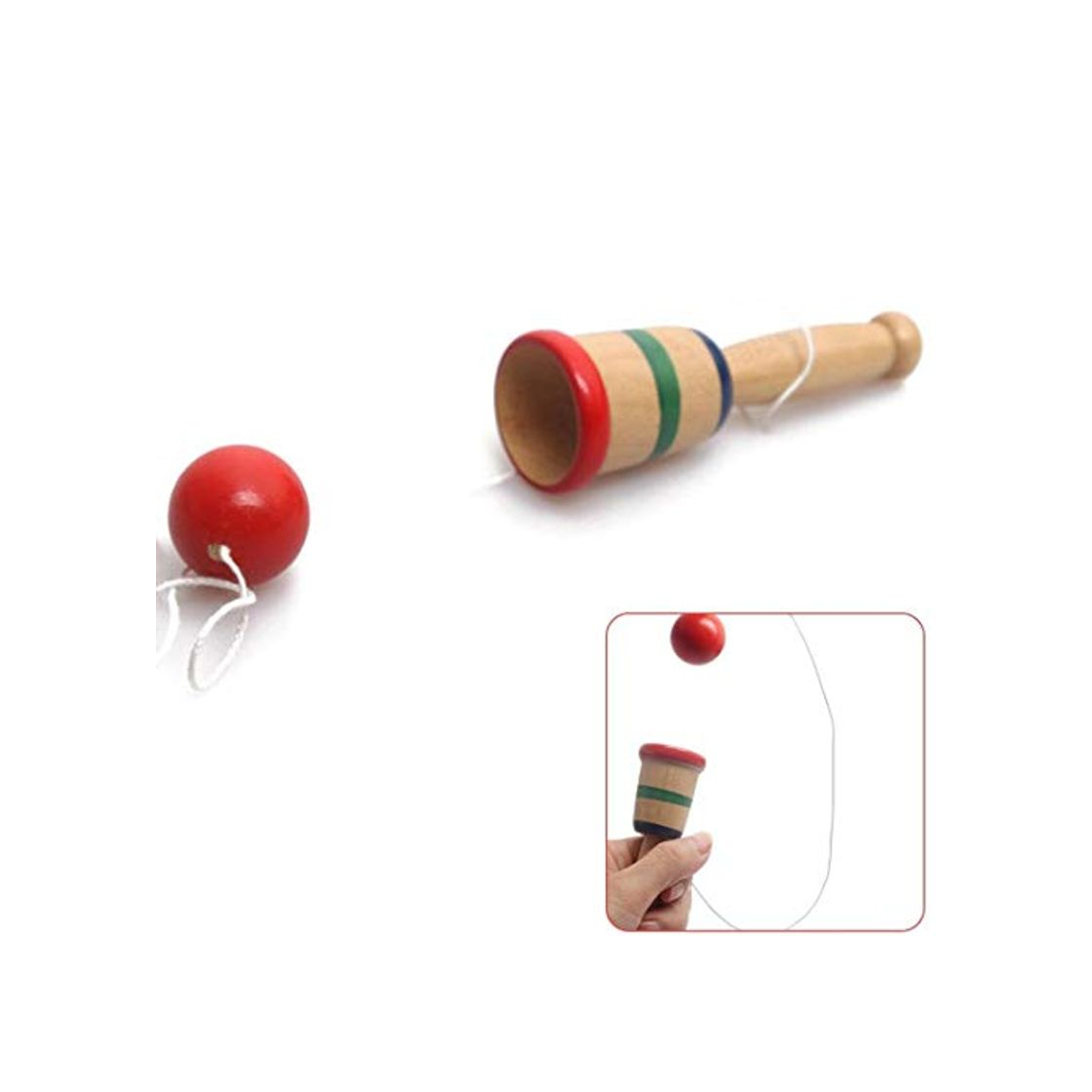 Products LAQI Creativa Kendama Balero Juguetes Juguete de Madera Catch Juego de Habilidad artesanales Regalos para los niños