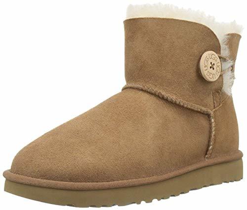 Moda UGG Mini Bailey Button II 1016422 - Botas cortas para mujerr, Marrón